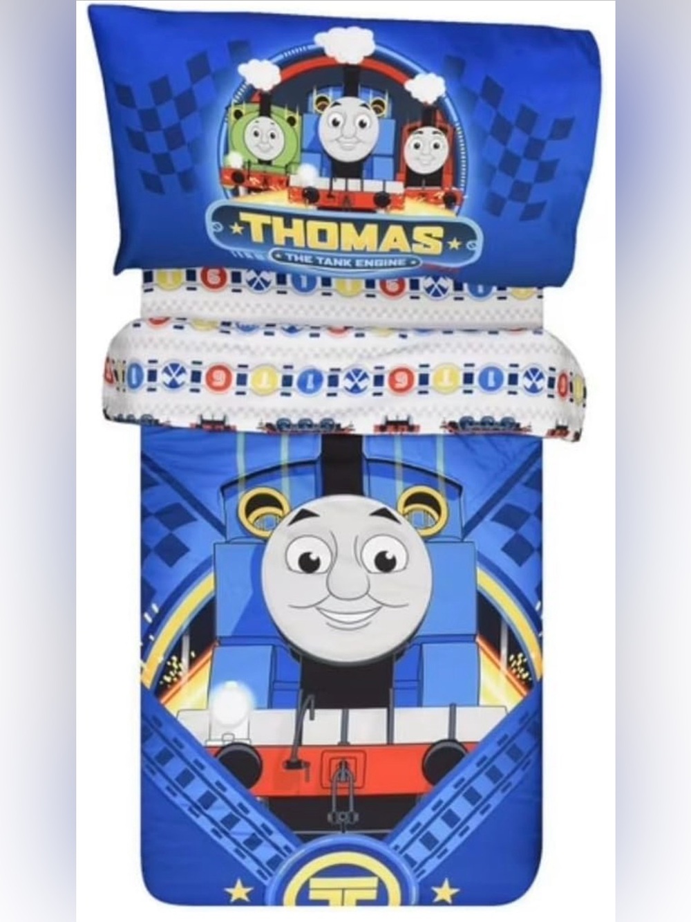 Thomas the Tank Standard 3pc Toddler Crib Bedding Set for Kids